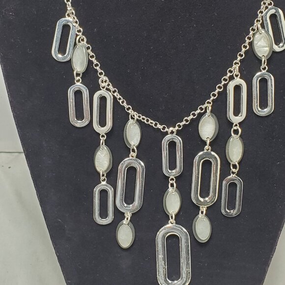 Vetta silver Link necklace with a central decorative element - Picture 3 of 10